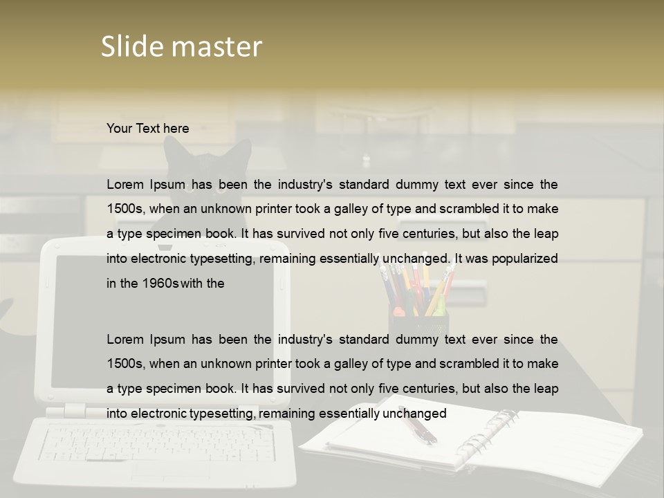 Indoors Workplace Curious PowerPoint Template