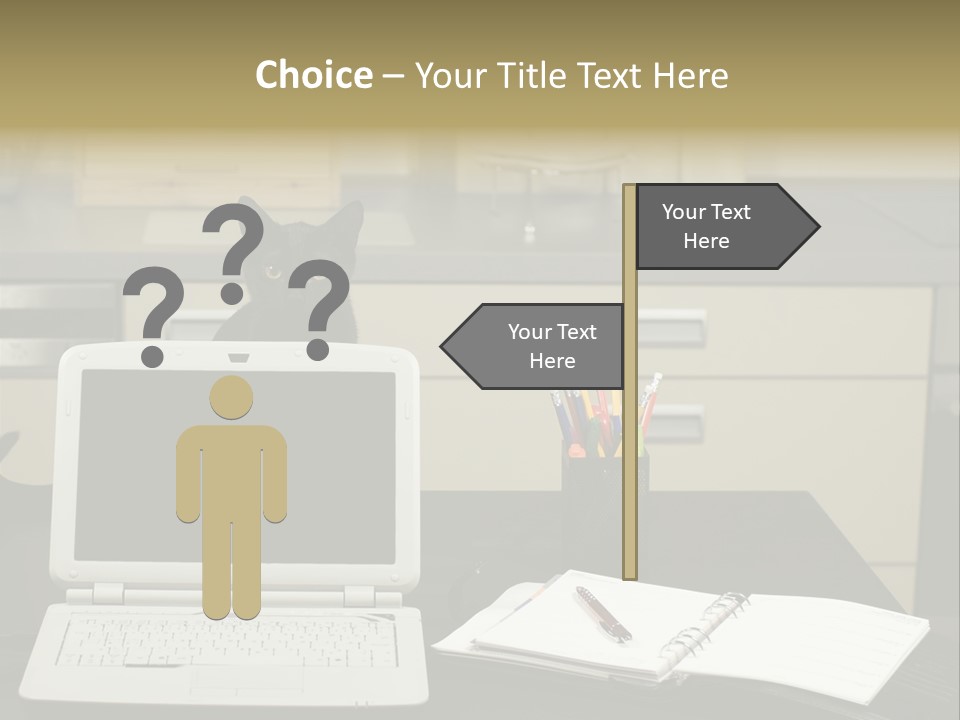 Indoors Workplace Curious PowerPoint Template