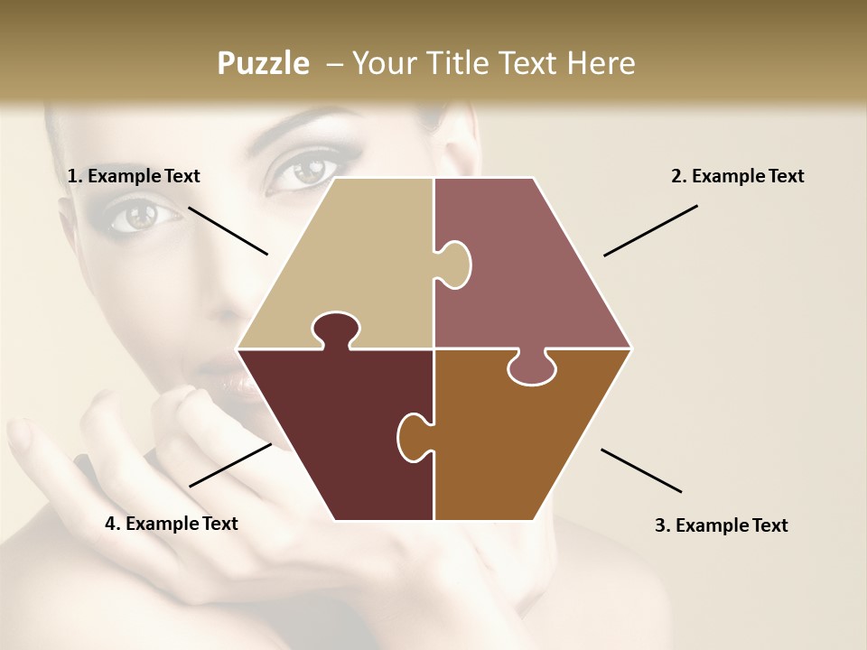 Glamour Beautiful Closeup PowerPoint Template