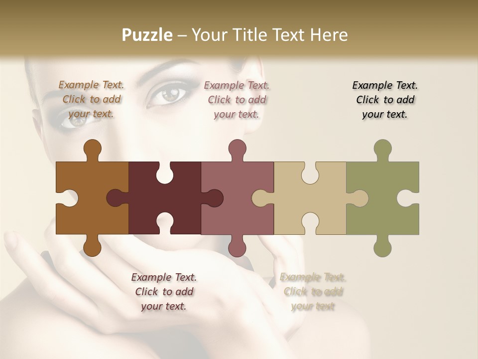 Glamour Beautiful Closeup PowerPoint Template