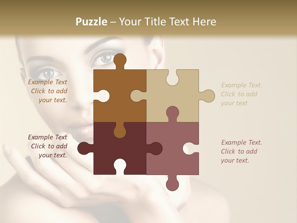 Glamour Beautiful Closeup PowerPoint Template