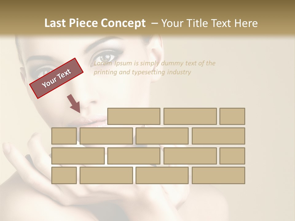 Glamour Beautiful Closeup PowerPoint Template