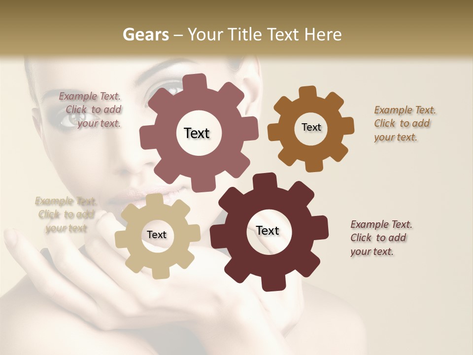 Glamour Beautiful Closeup PowerPoint Template