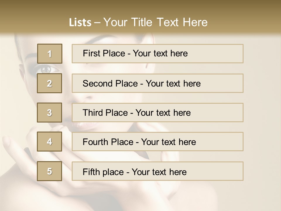 Glamour Beautiful Closeup PowerPoint Template