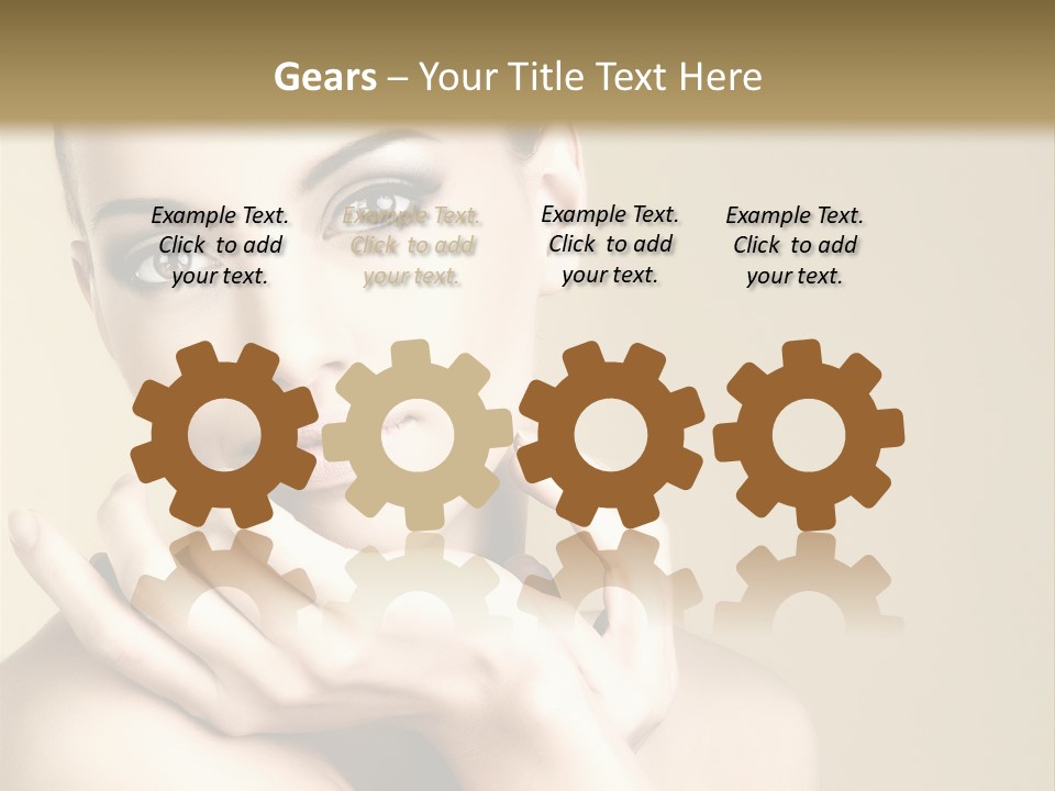 Glamour Beautiful Closeup PowerPoint Template