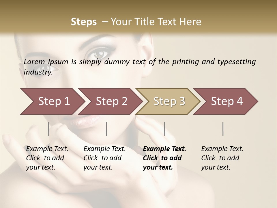 Glamour Beautiful Closeup PowerPoint Template