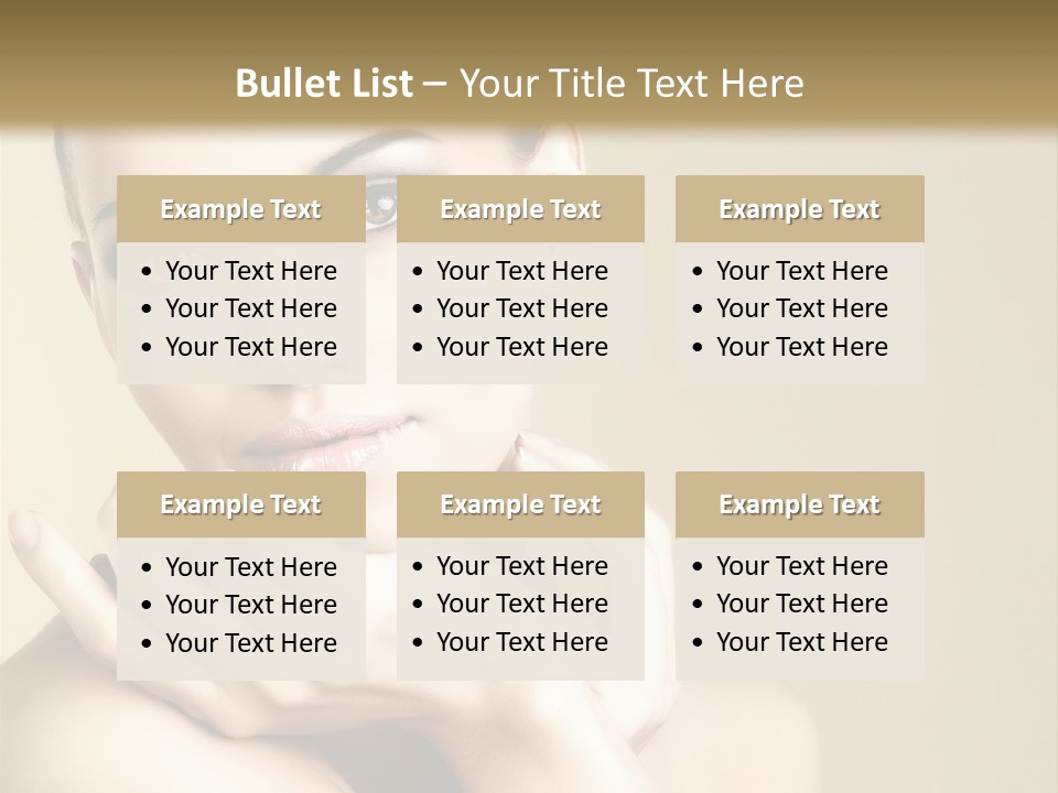 Glamour Beautiful Closeup PowerPoint Template