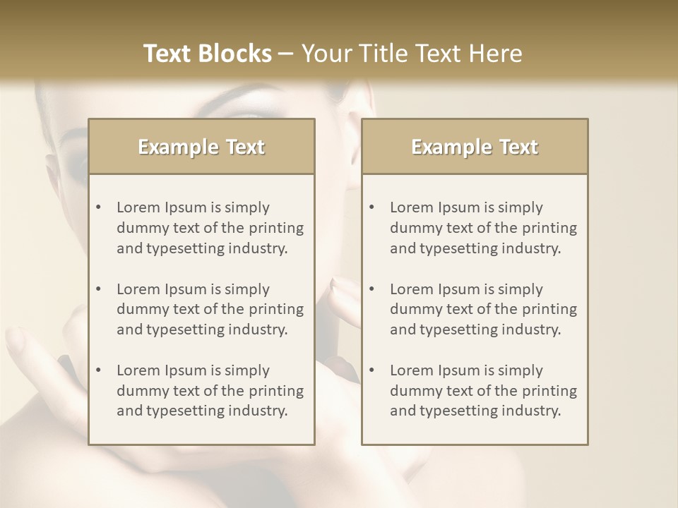 Glamour Beautiful Closeup PowerPoint Template