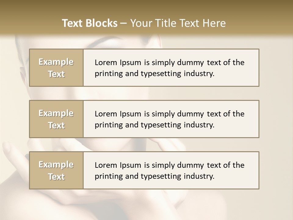 Glamour Beautiful Closeup PowerPoint Template