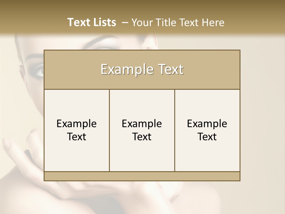 Glamour Beautiful Closeup PowerPoint Template