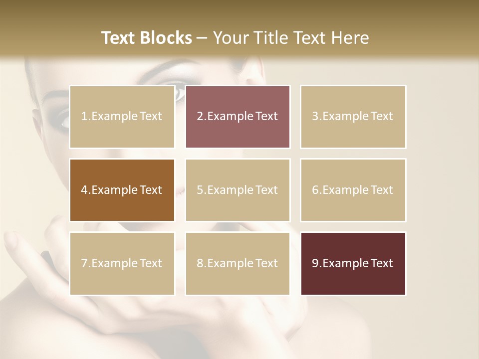 Glamour Beautiful Closeup PowerPoint Template