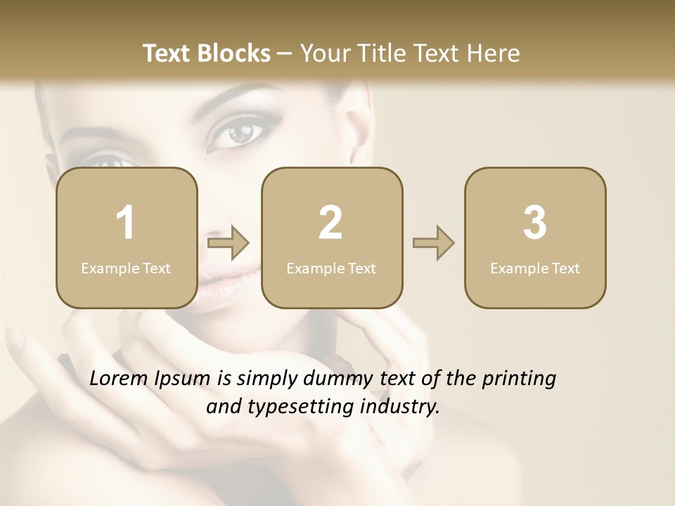 Glamour Beautiful Closeup PowerPoint Template