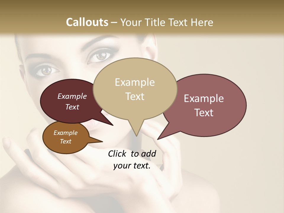 Glamour Beautiful Closeup PowerPoint Template