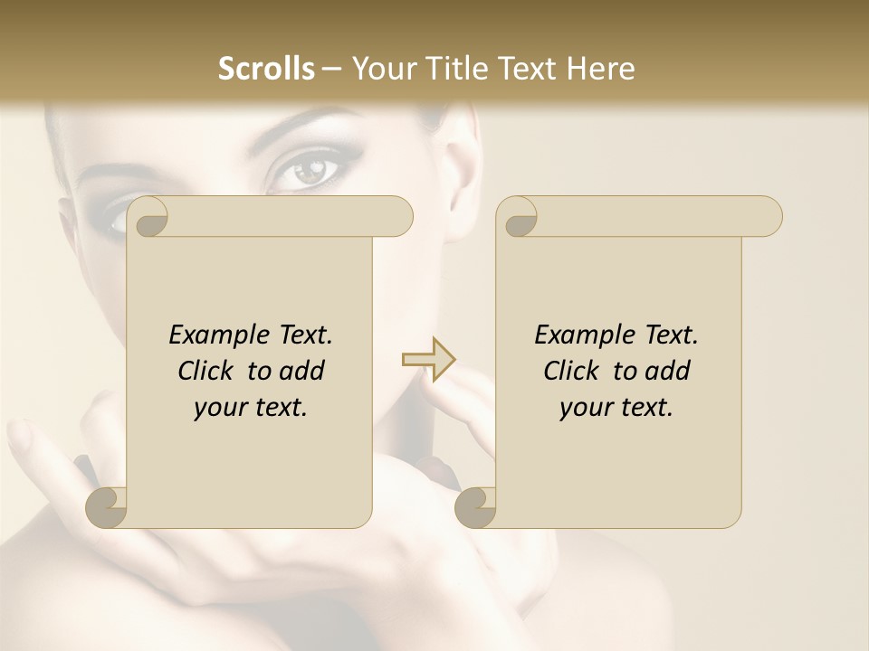 Glamour Beautiful Closeup PowerPoint Template