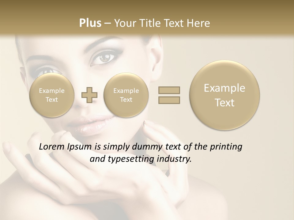 Glamour Beautiful Closeup PowerPoint Template