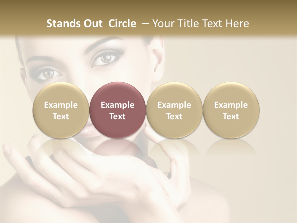 Glamour Beautiful Closeup PowerPoint Template