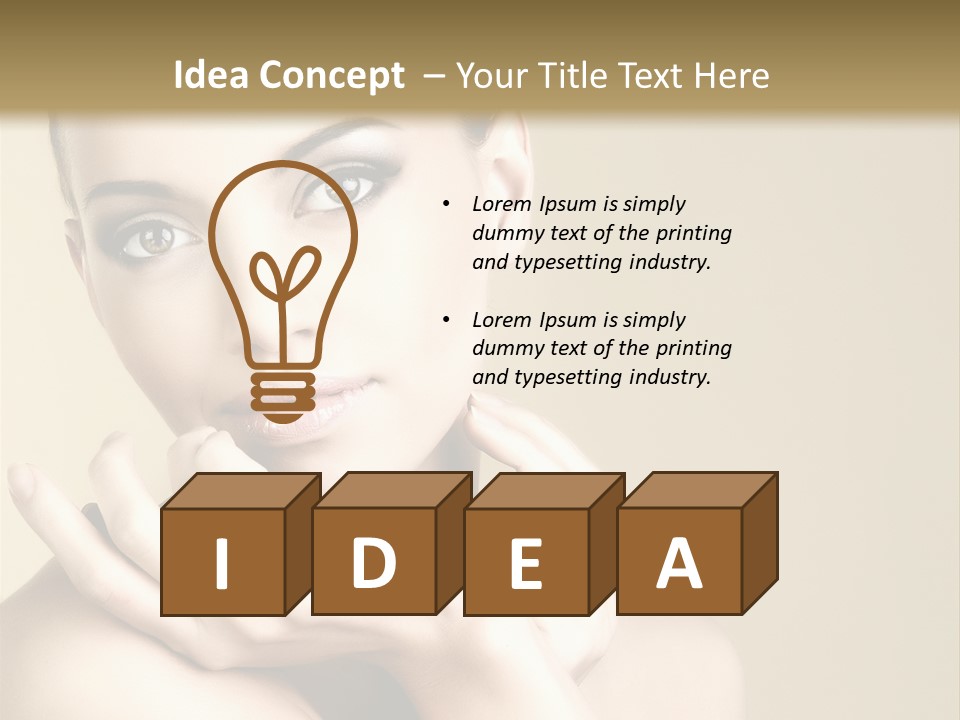 Glamour Beautiful Closeup PowerPoint Template