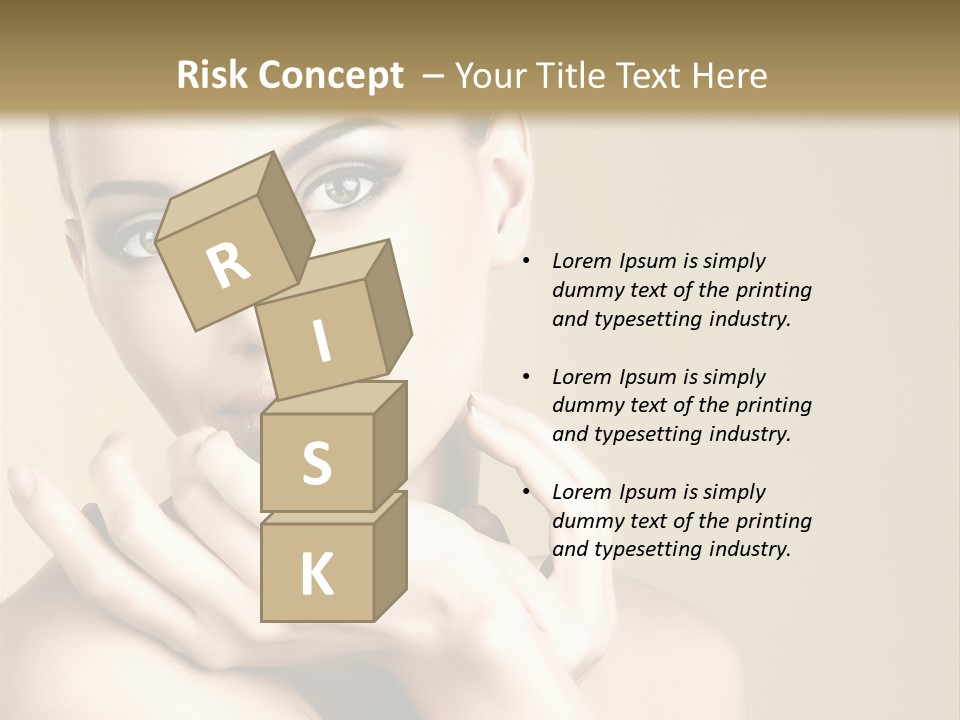 Glamour Beautiful Closeup PowerPoint Template