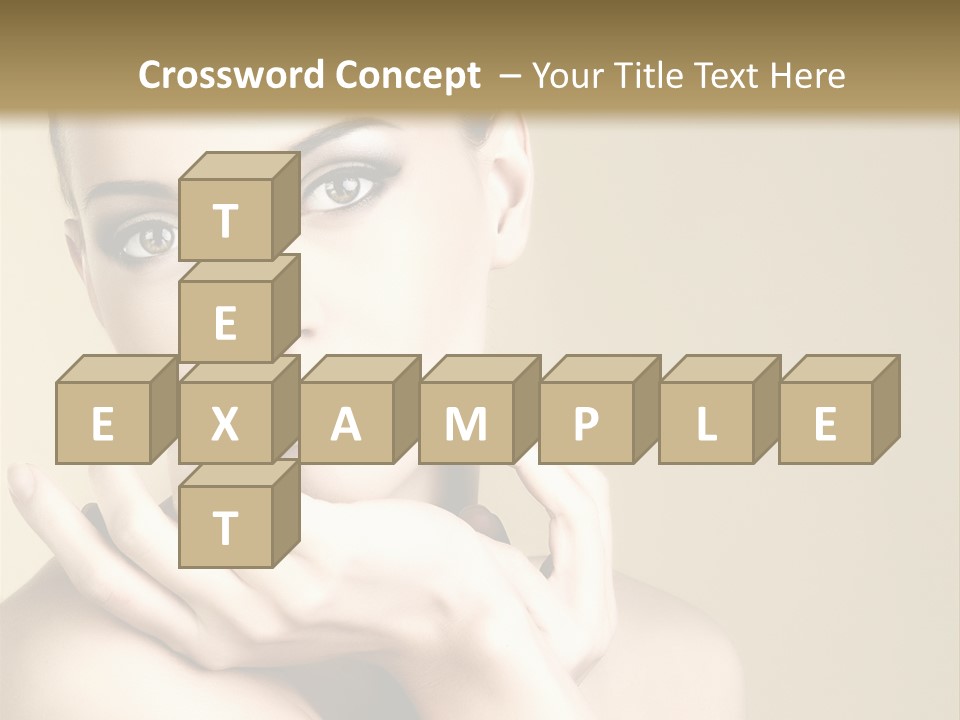 Glamour Beautiful Closeup PowerPoint Template