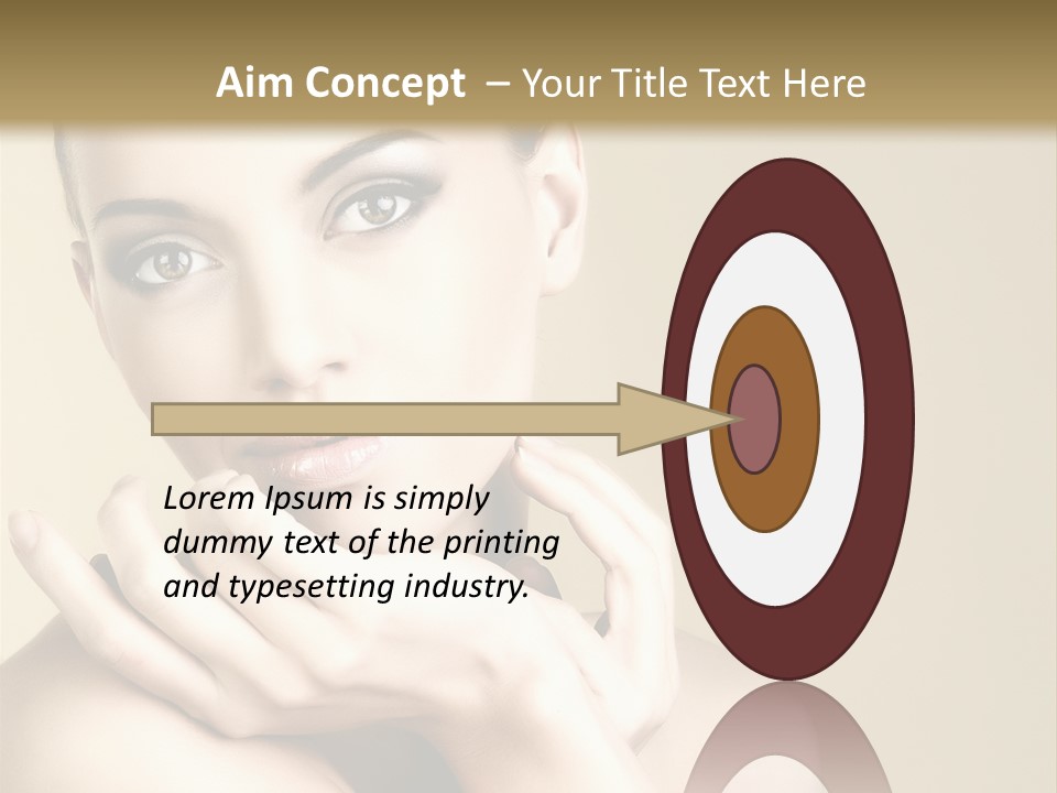 Glamour Beautiful Closeup PowerPoint Template