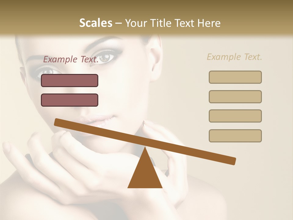 Glamour Beautiful Closeup PowerPoint Template