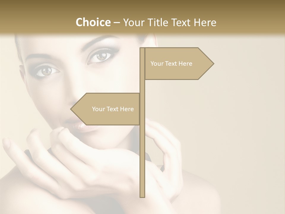 Glamour Beautiful Closeup PowerPoint Template