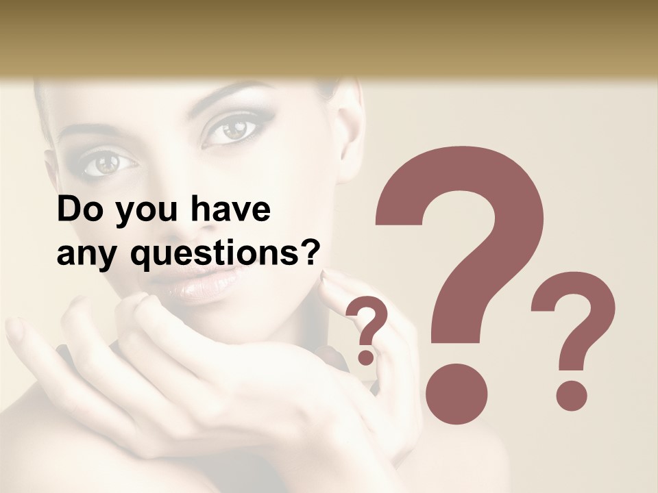 Glamour Beautiful Closeup PowerPoint Template