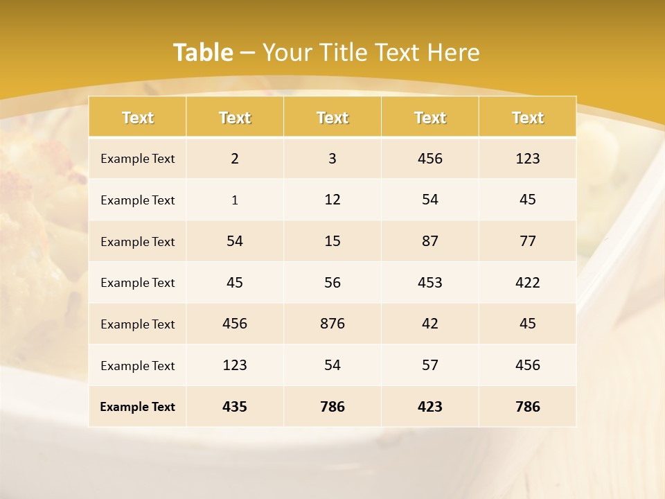 Food Meal Fresh PowerPoint Template