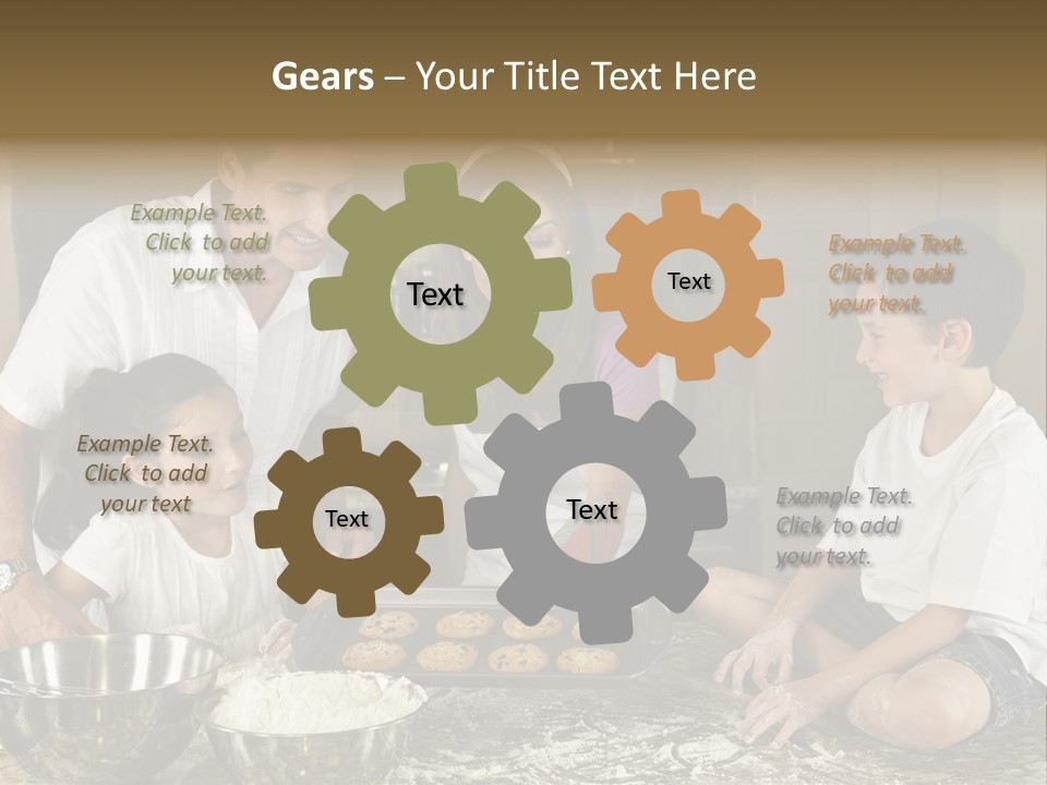 Brown Mum Brunette PowerPoint Template