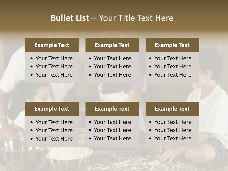 Brown Mum Brunette PowerPoint Template