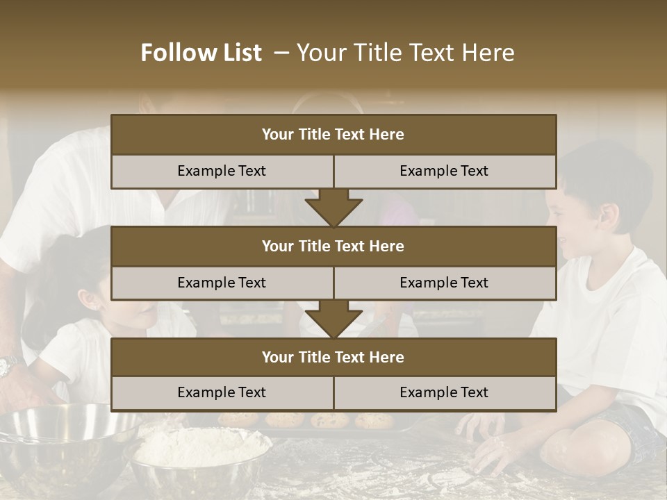 Brown Mum Brunette PowerPoint Template