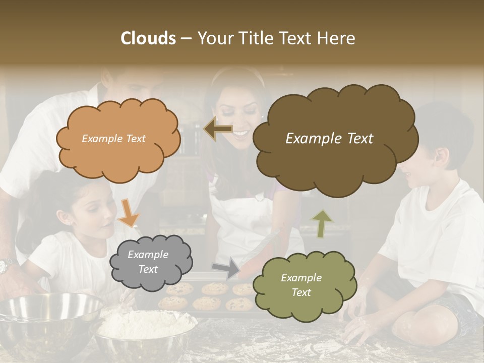 Brown Mum Brunette PowerPoint Template