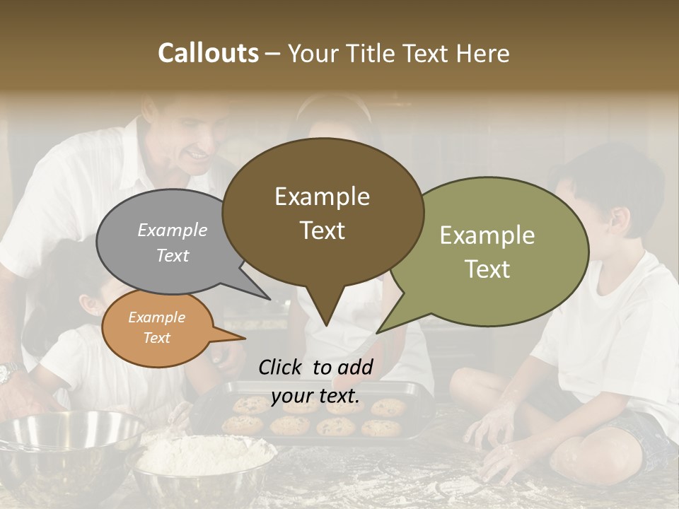 Brown Mum Brunette PowerPoint Template