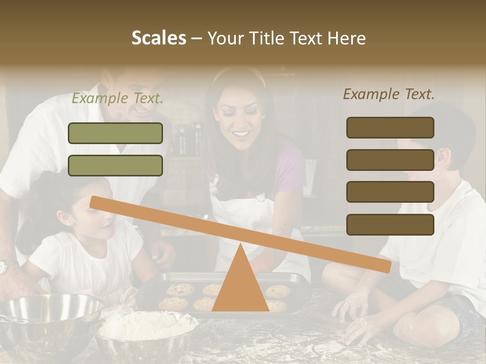 Brown Mum Brunette PowerPoint Template