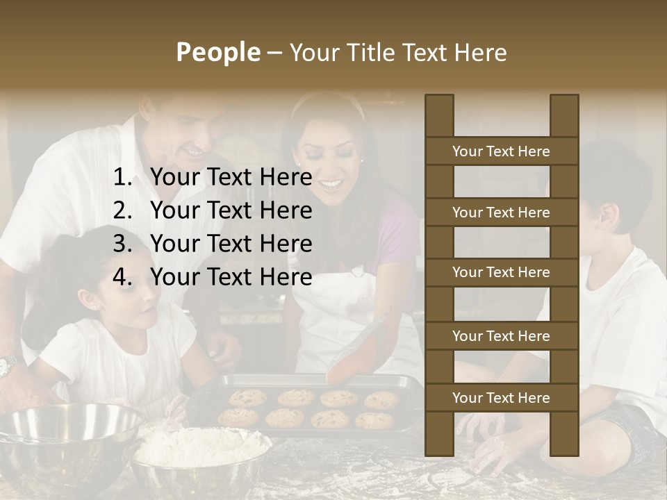 Brown Mum Brunette PowerPoint Template