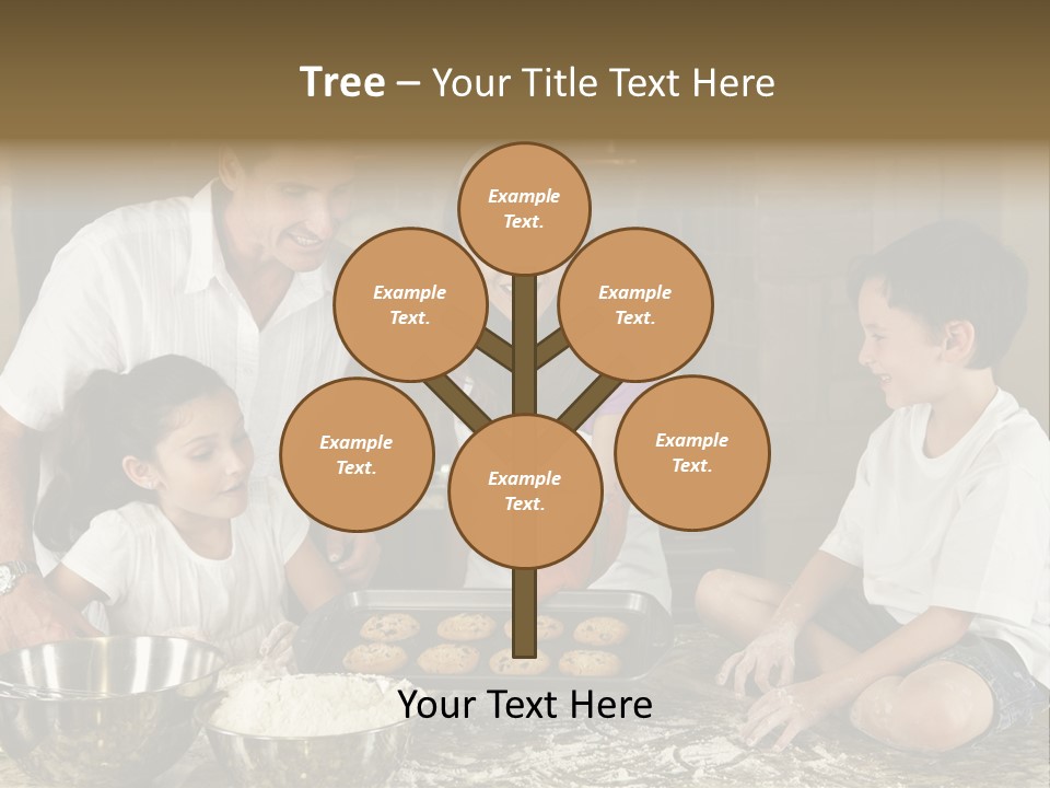 Brown Mum Brunette PowerPoint Template