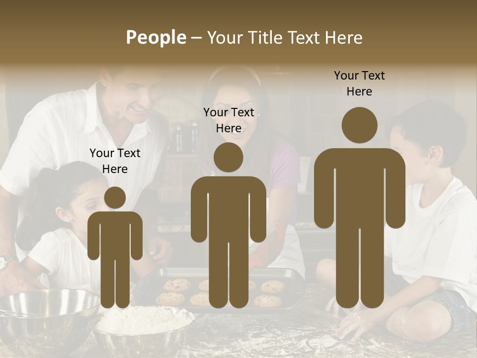 Brown Mum Brunette PowerPoint Template