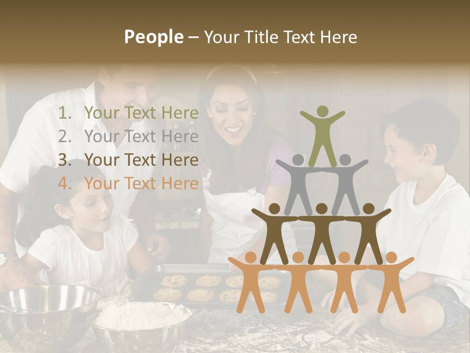 Brown Mum Brunette PowerPoint Template
