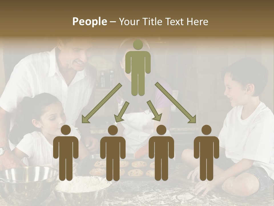 Brown Mum Brunette PowerPoint Template