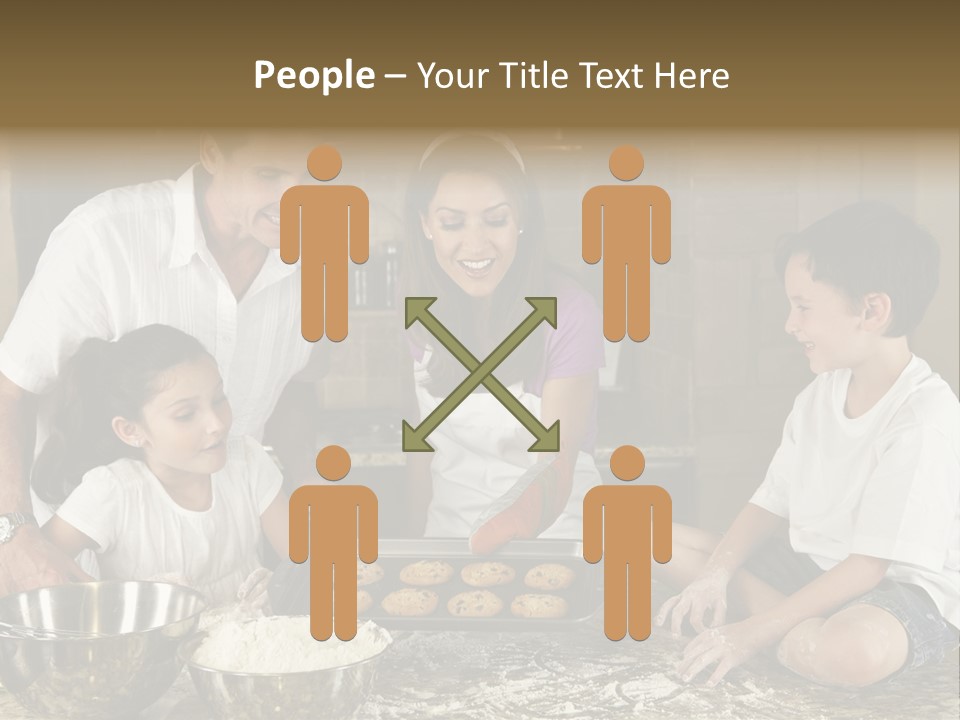 Brown Mum Brunette PowerPoint Template