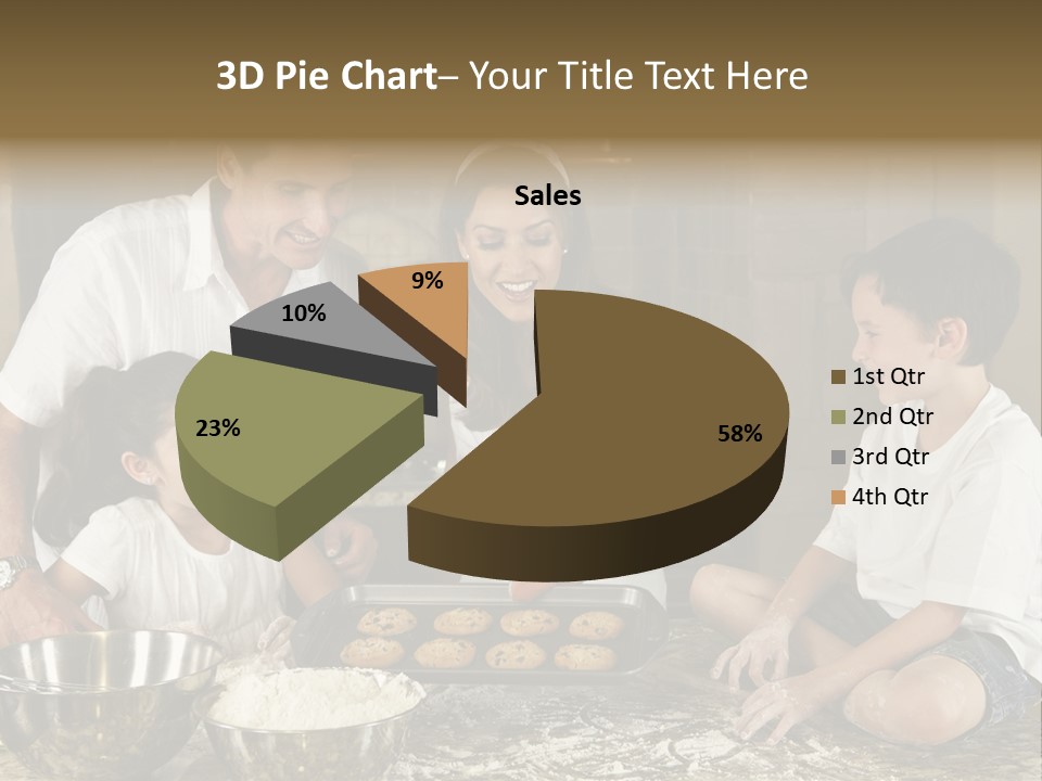 Brown Mum Brunette PowerPoint Template