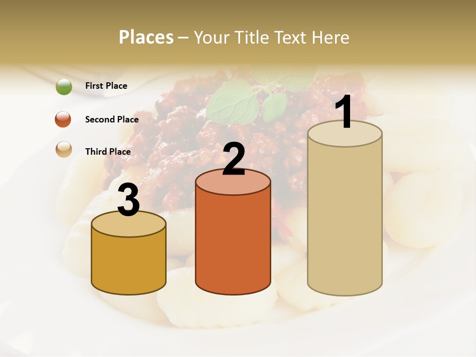 Beef Horizontal Gnocchi PowerPoint Template