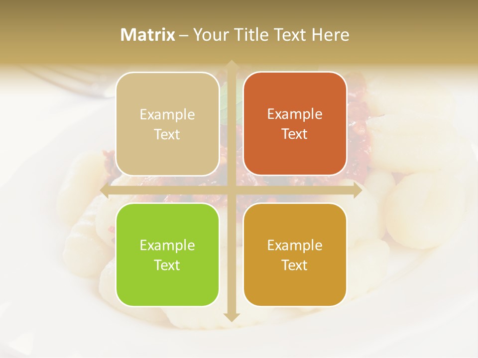 Beef Horizontal Gnocchi PowerPoint Template