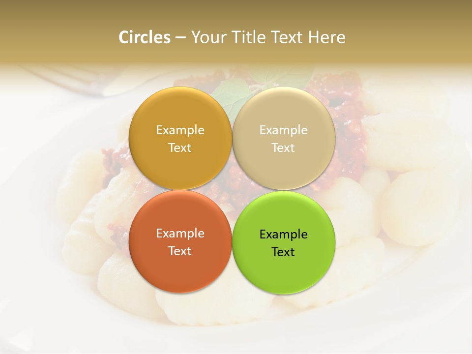 Beef Horizontal Gnocchi PowerPoint Template