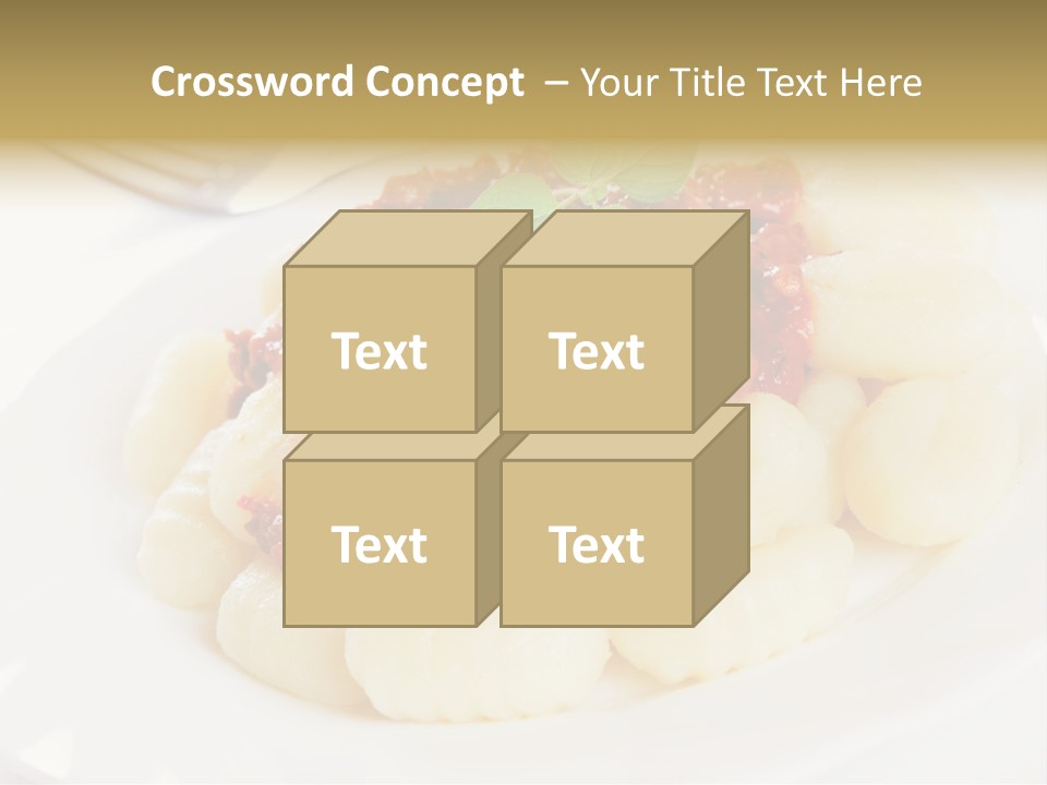 Beef Horizontal Gnocchi PowerPoint Template