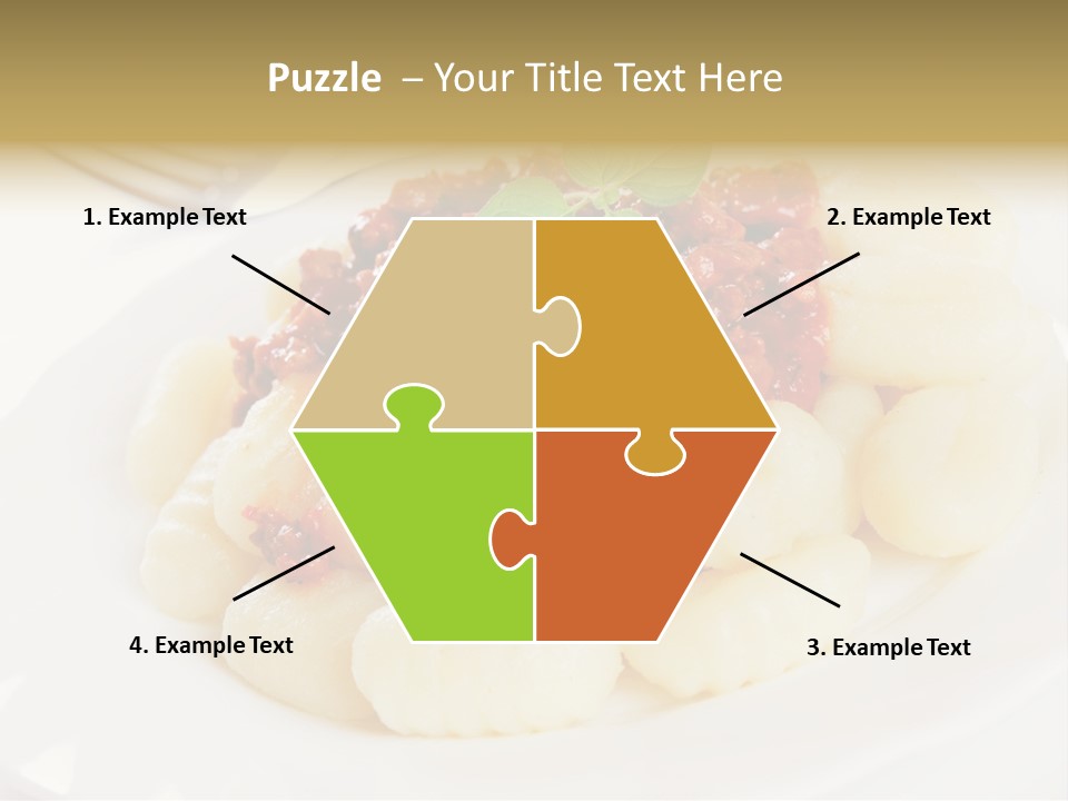 Beef Horizontal Gnocchi PowerPoint Template