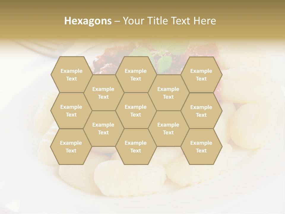 Beef Horizontal Gnocchi PowerPoint Template