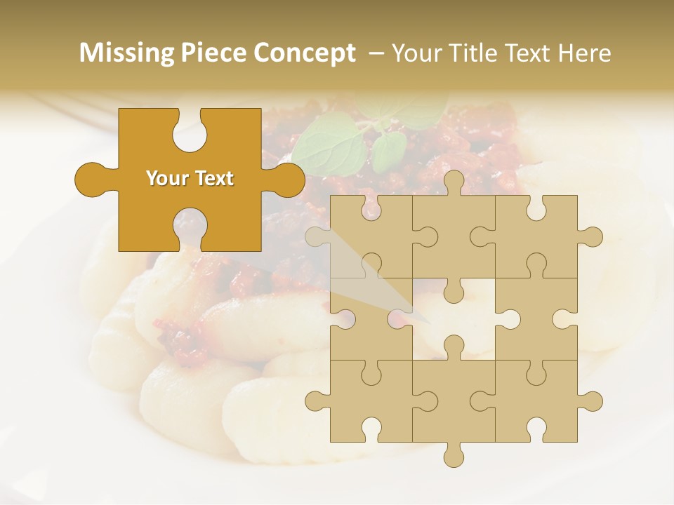 Beef Horizontal Gnocchi PowerPoint Template