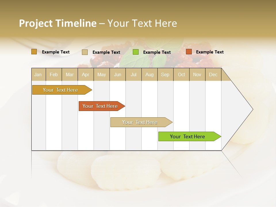 Beef Horizontal Gnocchi PowerPoint Template