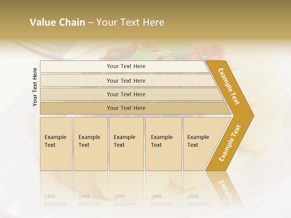 Beef Horizontal Gnocchi PowerPoint Template